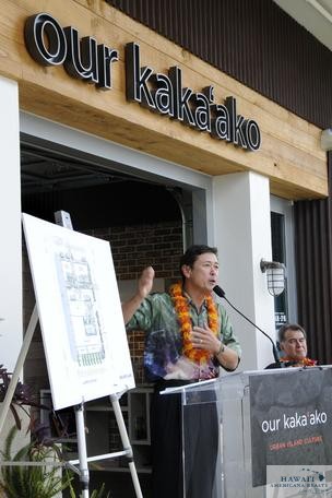 Developer Stanford Carr of Honolulu-based Stanford Carr Development is seen talking about his Keauhou Lane project in this file photo.